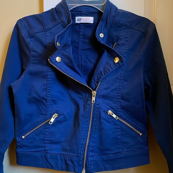 H&M Lightweight Canvas Biker-Style Jacket - Picture 2 of 6